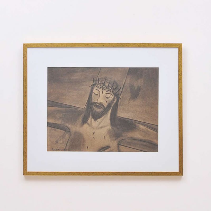 Djanira - Cristo, 1965. Carvão sem papel - Imagem 2